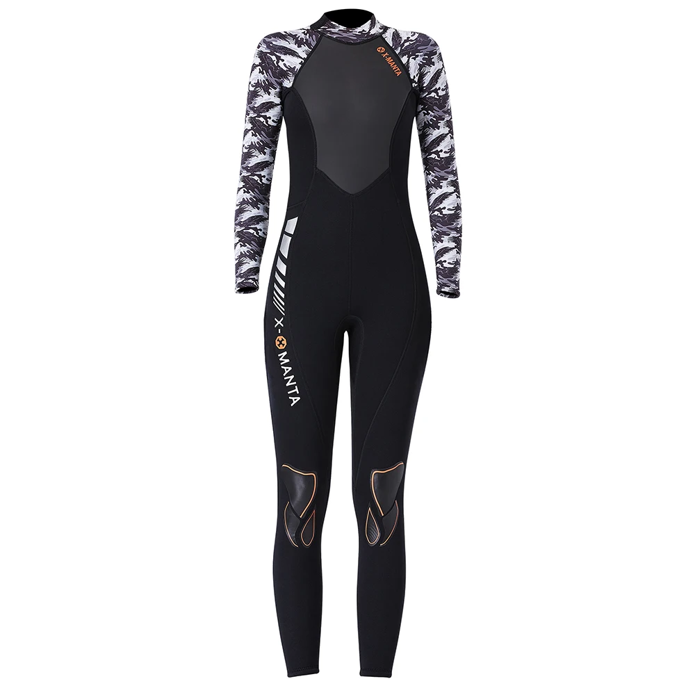 DIVE SAIL WS 19483 камуфляжный цельный женский костюм для дайвинга с длинным рукавом