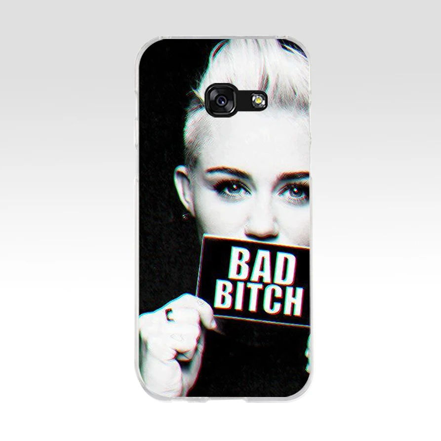 225AQ BAD BITCH MILEY CYRUS Мягкий Силиконовый ТПУ чехол для телефона Samsung galaxy a3 a5 2016 2017 a6 A8 2018 |