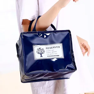 Модная женская косметичка, водонепроницаемый портативный органайзер из искусственной кожи, многофункциональный черный чехол для туалетных принадлежностей