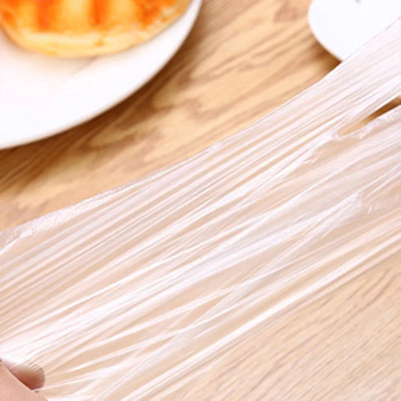 100 шт. одноразовые перчатки Прозрачные полиэтиленовые пластиковые для очистки