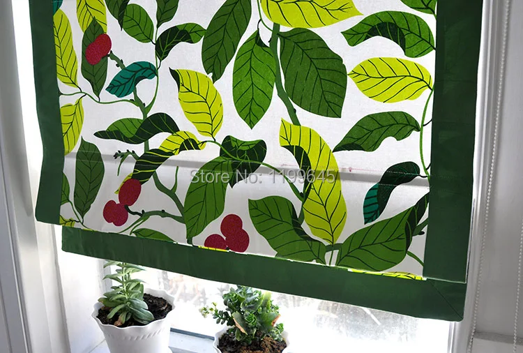 Занавески в комплекте Новое поступление плотные римские затворы форме листьев