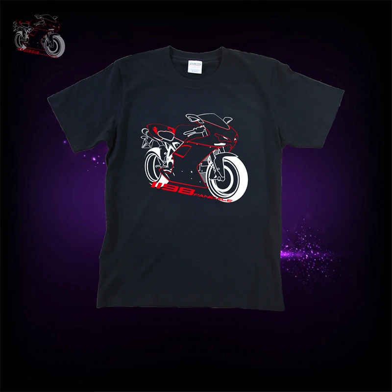 KODASKIN Motorcycle tshirt Tee Shirts Men Tops &amp Tees T-shirt for Ducati Motorbike Panigale 1198 | Автомобили и мотоциклы
