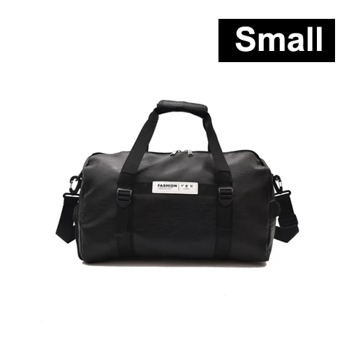 small size NEWBOLER сумка для спортзала кожаная женская обувь для фитнеса Compart Мужская спортивная сумка через плечо Водонепроницаемая дорожная тренировочная большая спортивная сумка - Цвет: small size