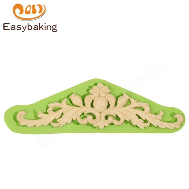 Барокко украшения боковой части торта силиконовые формы 3D ремесло помадка торт