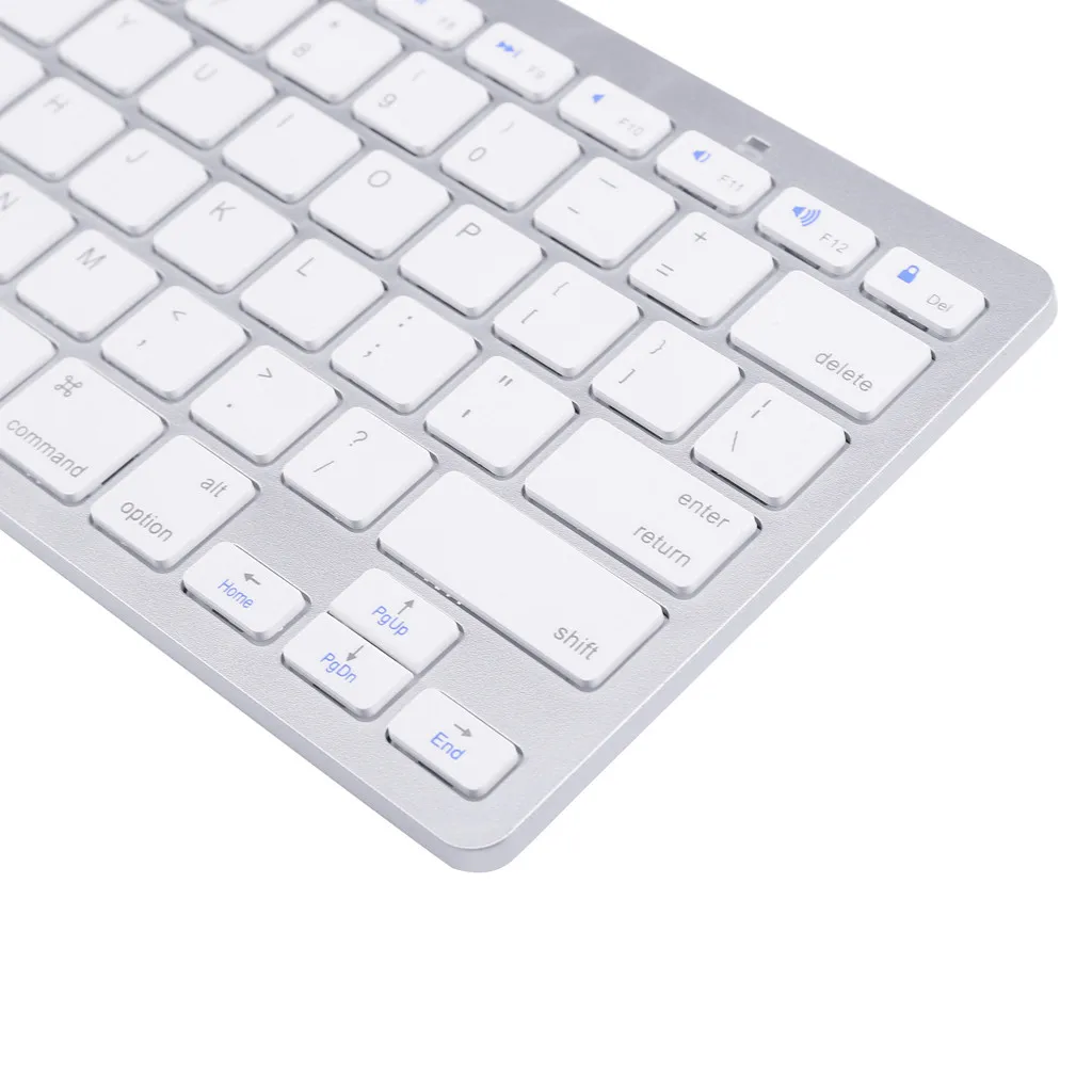 VOBERRY Беспроводная Bluetooth клавиатура ультра-тонкая портативная беспроводная мини Bluetooth 3,0 клавиатура Поддержка Android для Apple