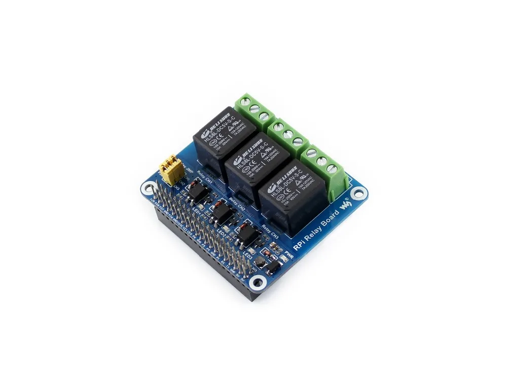 Waveshare RPi реле/Плата расширения поддерживает Raspberry Pi A+/B+/2B/3B/3B+ нагрузки до 5А 250 В переменного тока или 5А 30 В постоянного тока
