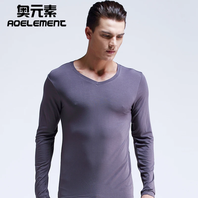 Нижнее белье мужское облегающее базовое с V образным вырезом|Кальсоны| |