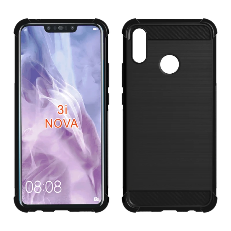 Huawei P Smart Plus huawei плюс мягкий углеродного волокна чехол для Смарт INE LX1 LX2 psmart 6