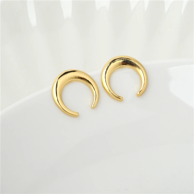 Женские серьги гвоздики с полумесяцем|moon stud earring|fashion earringsstud earrings |