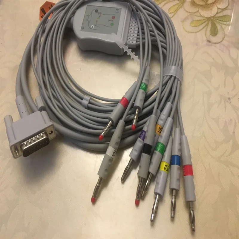 Бесплатная доставка совместимый с Bionet Cardiocare 2000/CardioTouch3000 цельный 10 жильный ЭКГ