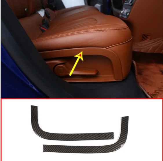 2 шт. декоративные полосы из углеродного волокна для заднего сиденья Maserati Levante