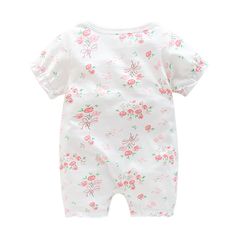 2021 летняя модная одежда для маленьких девочек Детский комбинезон с короткими