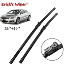 Щетки стеклоочистителя Erick's RHD и LHD для VW Passat CC 2008 2009 2010 2011, лобовое стекло, переднее стекло, 24 дюйма + 19 дюймов