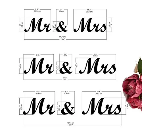 Бесплатная доставка Розовый Mr & Mrs буквами свадьба украшение стола отдельно