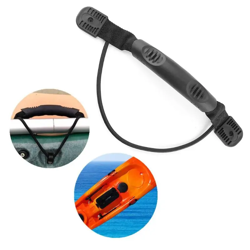 

2pcs Kayak Paddle Handles Canoe Rowing Boats Side Mount Carry Handle With Bungee Outdoor Accessories