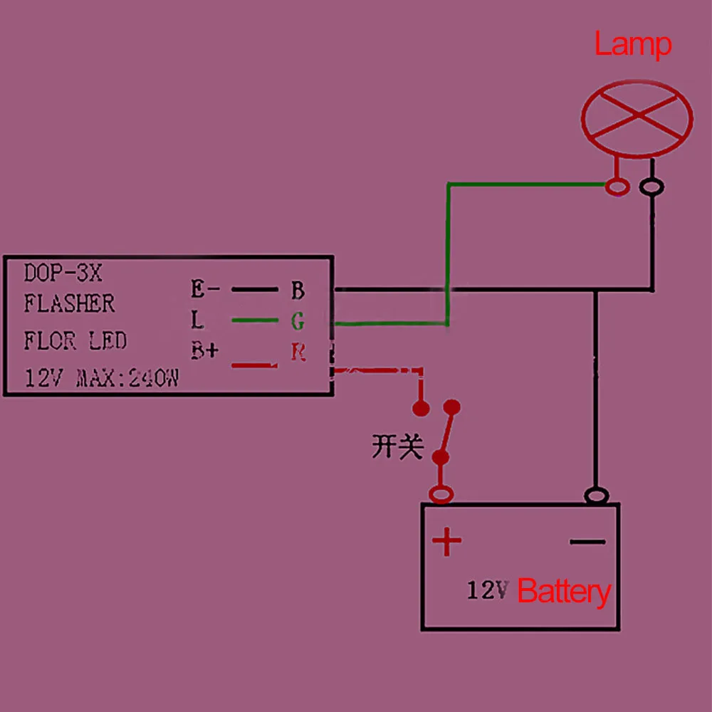12V 240W DOP 3X поворота светильник проблесковый маячок для светодиодный автомобилей и