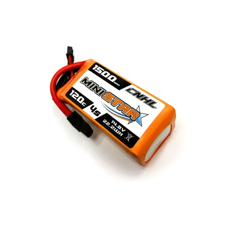 

2 PCS CNHL MiniStar 14.8V 1500mAh 4S 120C Lipo Battery w/ XT60 Plug for RC FPV Racing Drone RC Quadcopter Spare Parts RC Parts
