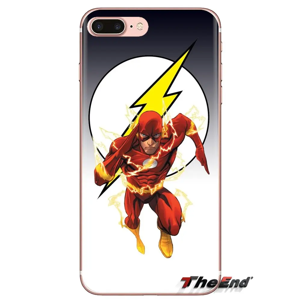 Flash Superhero Logo Soft Transparent Cases Covers For Samsung Galaxy J1 J2 J3 J4 J5 J6 J7 J8 Plus 2018 Prime 2015 2016 2017 |