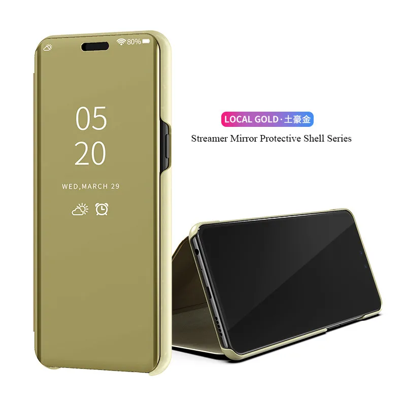Сенсорный Чехол-книжка чехол для samsung Galaxy A7 A9s A6s A9 Star Lite A6 A8 плюс A3 A5 A7 зеркало 360 Защита подставка для телефона
