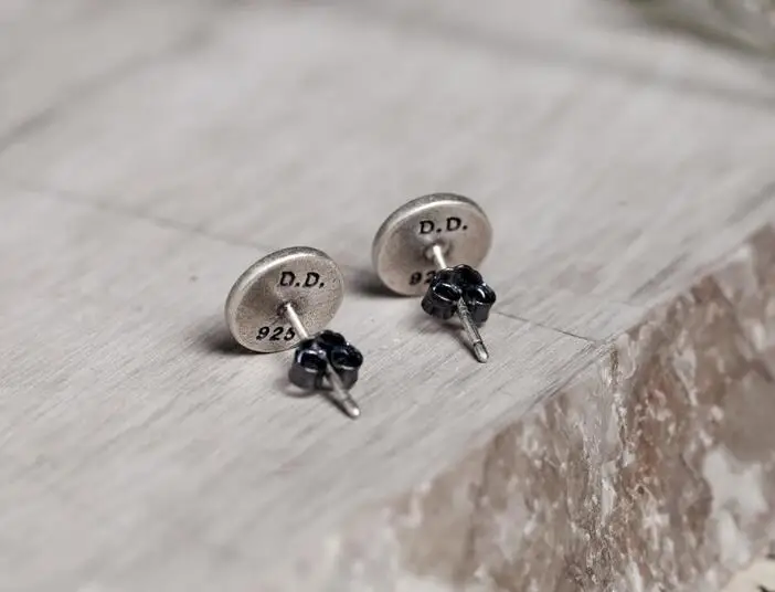 Оптовая Чистый Стерлингового Серебра 925 Серьги Стержня Для Женщин Мужчин Покер