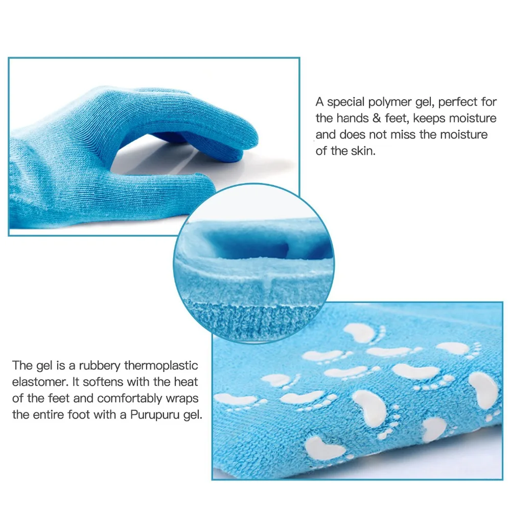 Смягчающие гель содержащие спа носки для ухода за ногами отшелушивающие