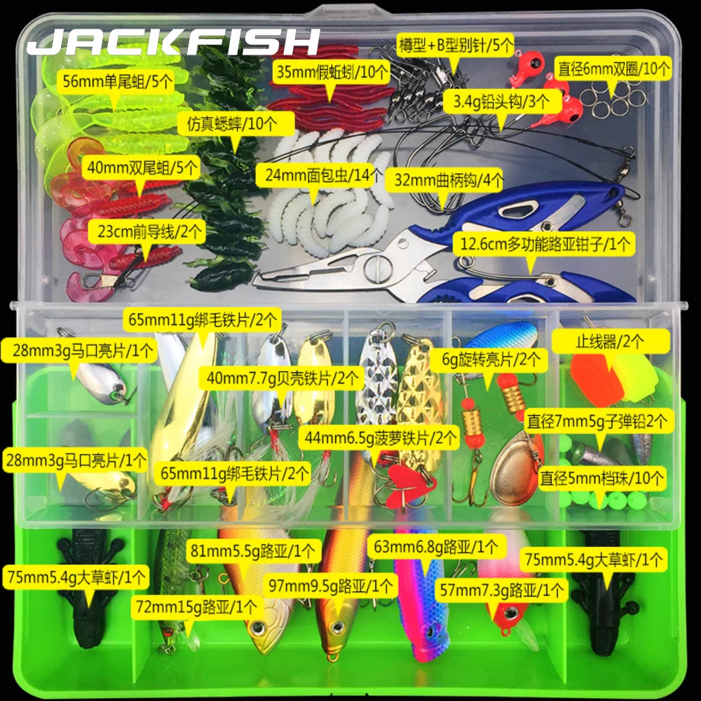 JACKFISH приманка для рыбной ловли смешанный гольян/поппер/воблер металлическая в