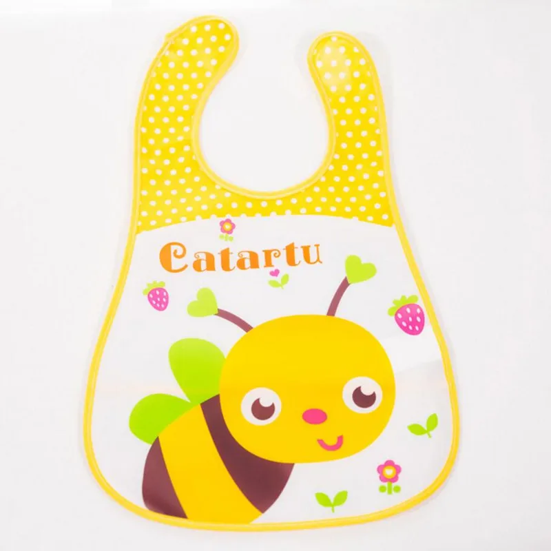 Adjustable Baby Bandana Bibs EVA Plastic Waterproof Lunch Bibs Infants Cartoon Bibs Baberos For Children Feeding Care
