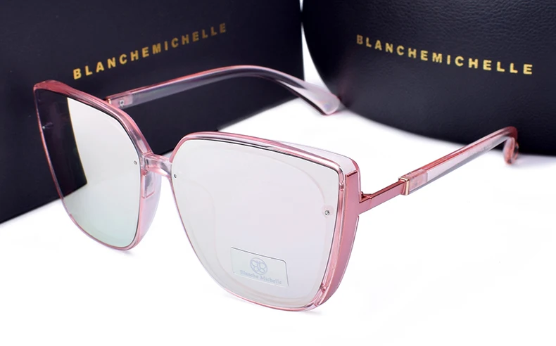 Blanche Michelle высококачественные очки для вождения солнцезащитные очки женские UV400 oculos негабаритные зеркальные солнцезащитные очки бренд с коробкой