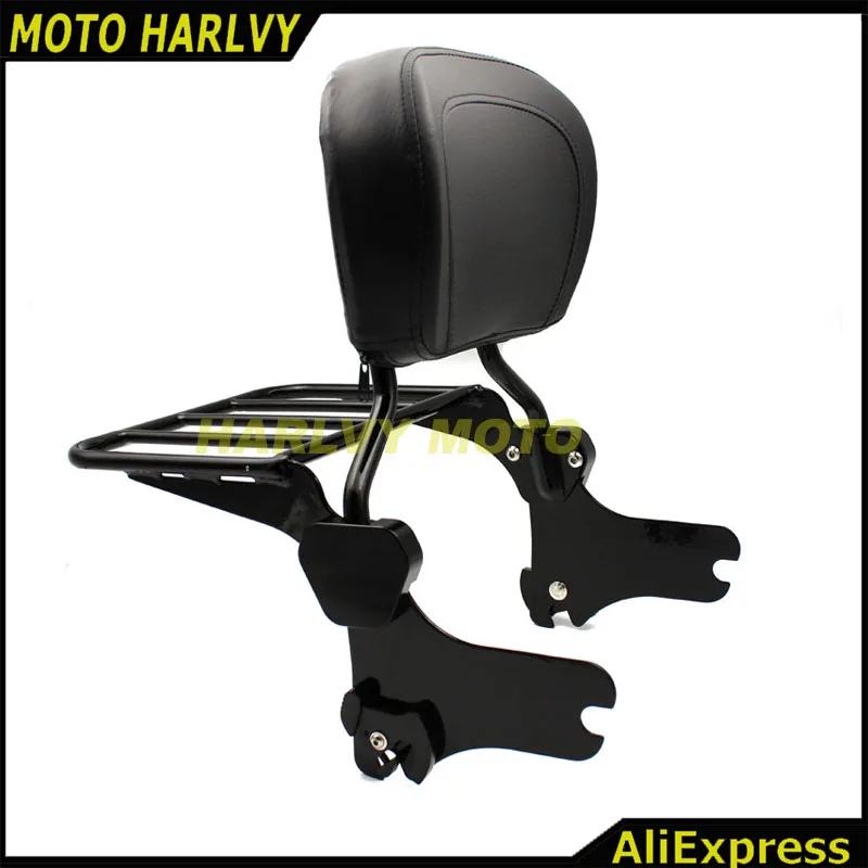 Спинка для скусси-бара и багажная стойка Harley Road King Street Glide Electra Classic FLHT FLHX
