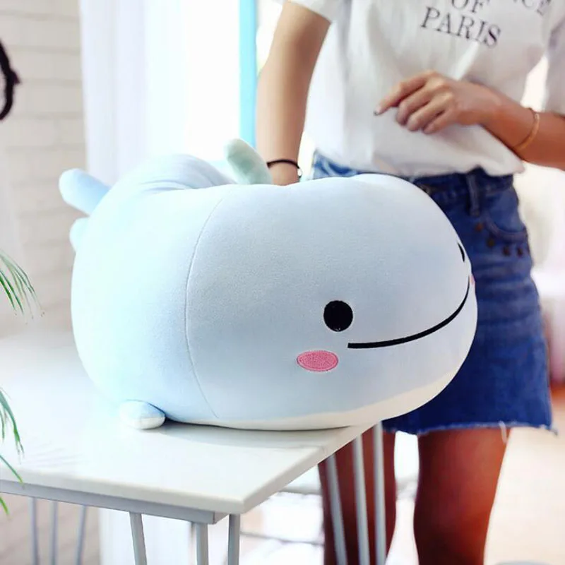 Вниз хлопок игрушечный кит плюшевые игрушки мягкие Животные морские Детская