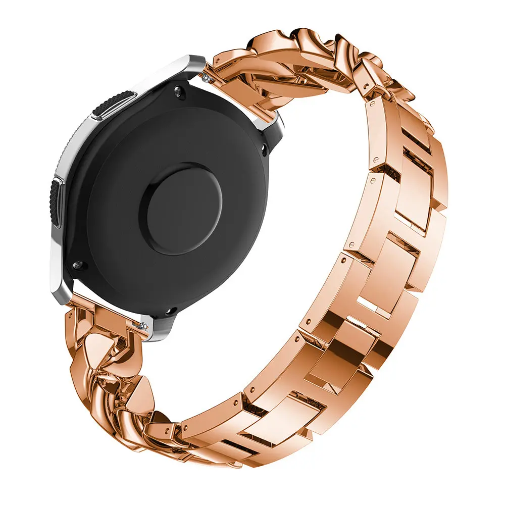 Ремешок для часов Samsung Galaxy Watch 46 мм сменный Браслет из нержавеющей стали с белыми