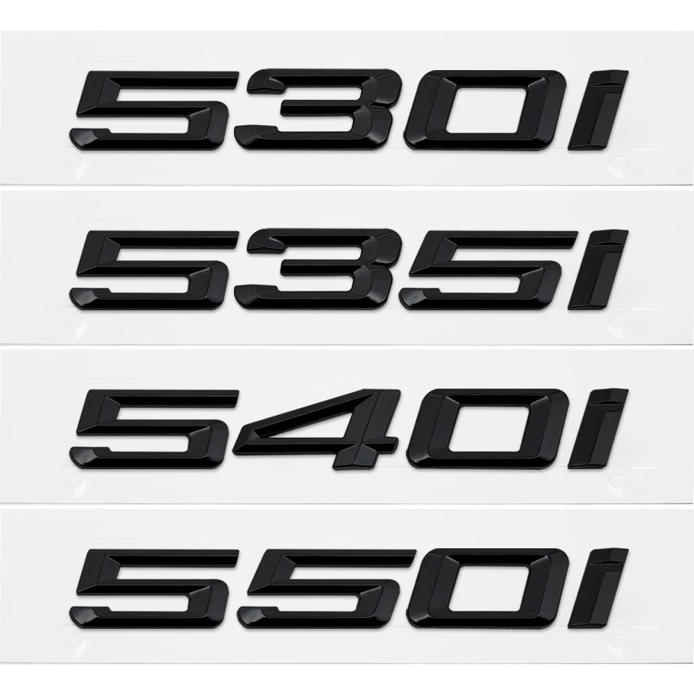 

Car-styling for BMW 5 6 Series 530i 535i 540i 640i 645i 650i F10 X4 X5 M3 E39 Letter Rear Tail Emblem Sticker Auto Number Badge