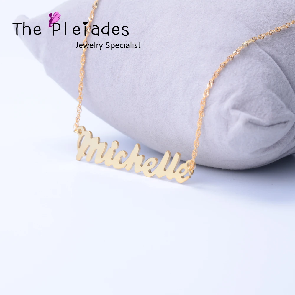 Стерлингового серебра на заказ ожерелье с волна цепь специальный дизайн