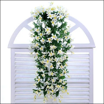 Домашний декор, 1 шт., лилия, подвесной цветок, на стену, Орхидея, корзина, украшение для гостиной, цветок, искусственный цветок, Шелковый цветок