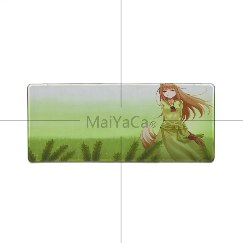 Lock Edge 30X90cm MaiYaCa Spice and Wolf Holo милый красивый коврик для мыши для девочек с аниме геймерский игровой коврик скоростная версия игровой коврик для клавиатуры коврик для мыши геймер - Цвет: Lock Edge 30X90cm