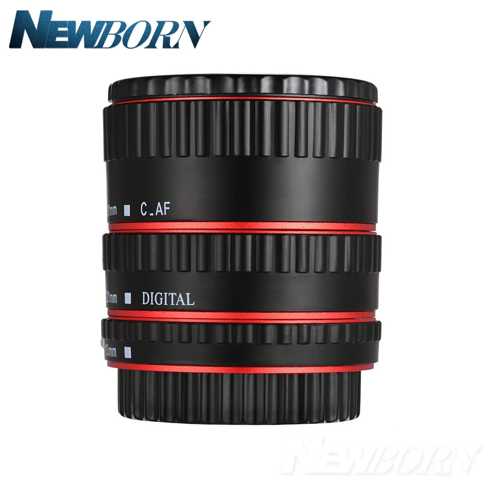 Sonotel цветной металлический ttl Автофокус AF Макро Удлинитель кольцо для Canon EOS EF EF-S 60D 7D 5D II 550D Красный Синий Золотой Серебряный