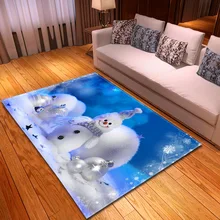 3D ковер с рождественским принтом современный домашний коврик