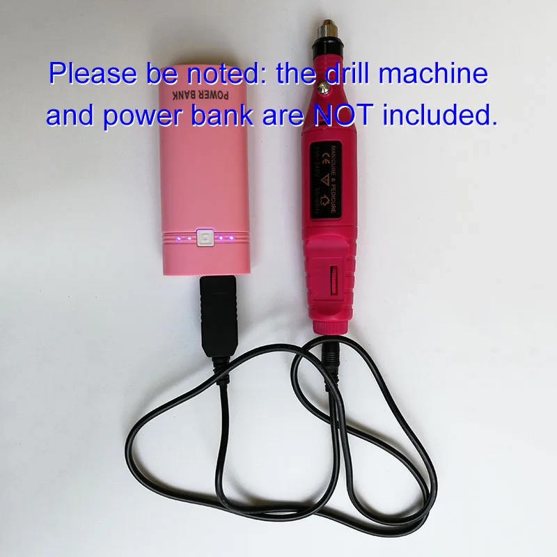 Мини шнур питания USB для ногтей дрели 5 В кабель выделенный адаптер удаления геля