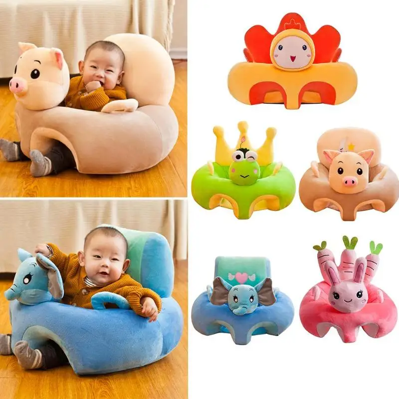 

Creative Cartoon Baby Sofa Cover Super Soft Crystal Learning to Sit Seat Feeding Chair Case Delicate and Comfortable Feature