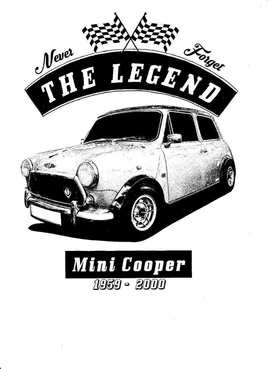 Мужская хлопковая футболка Mini Cooper Классическая уличная одежда в стиле хип хоп с