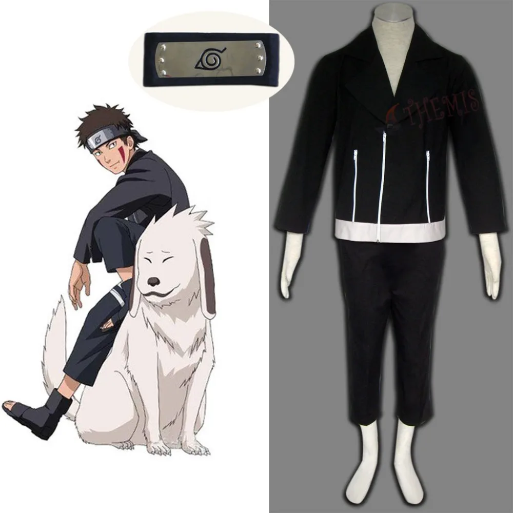 Аниме Костюм Athemis Inuzuka Kiba костюмы для косплея униформа подростков и отправителей