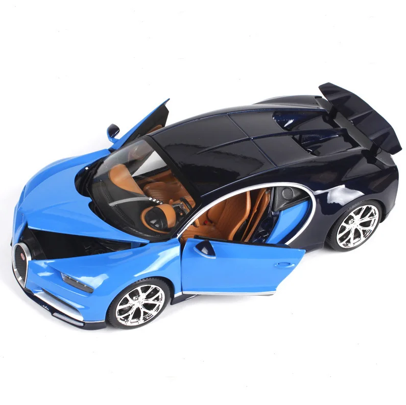 Maisto Bburago 1:18 Bugatti Chiron металлическая литая модель автомобиля для детей рождественские подарки коллекция игрушек