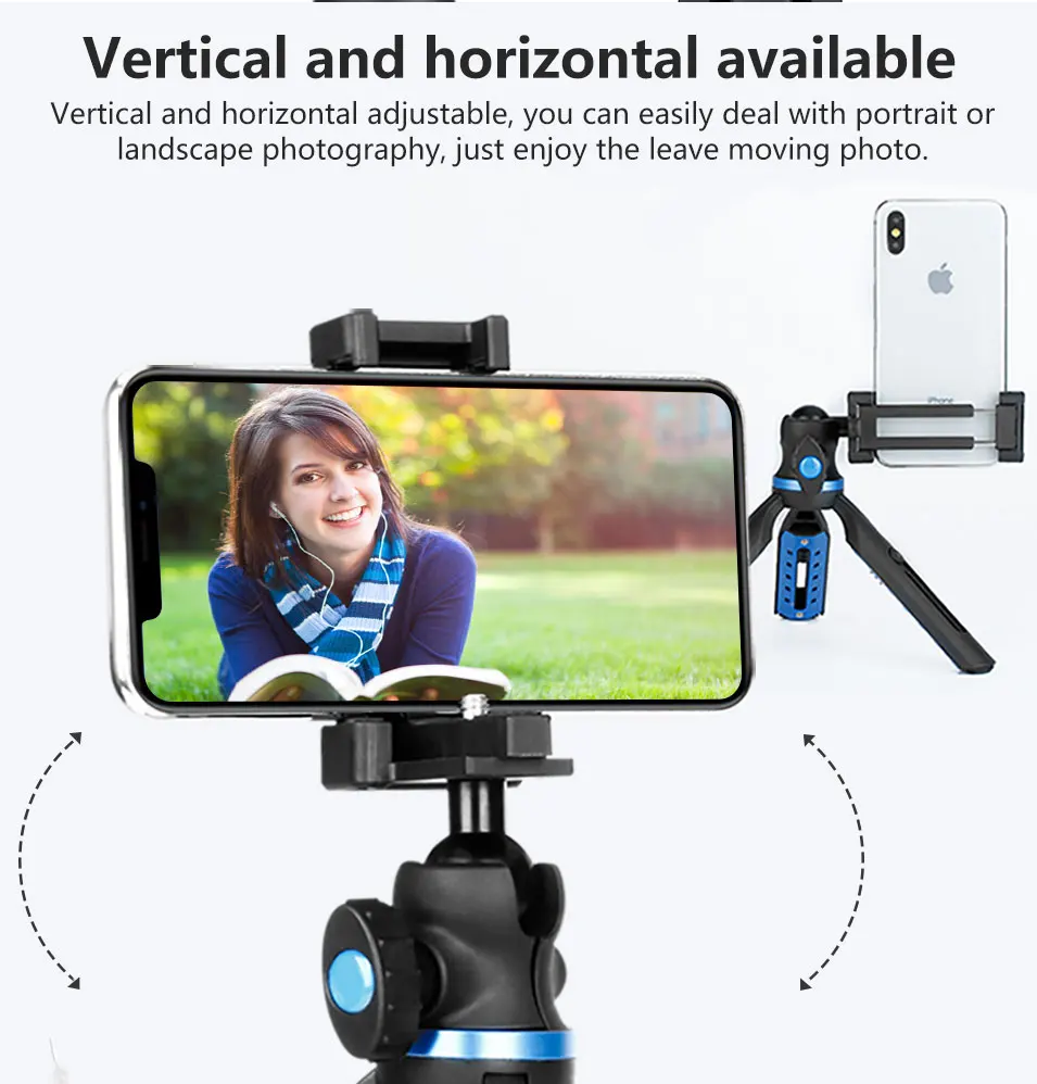 Ulanzi TT20 Выдвижной мини-штатив для DSLR камеры 2 в 1 держатель для телефона Штатив для iPhone Xs Max X samsung S8 S9 S7 Canon Nikon