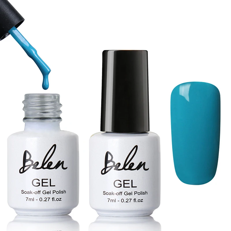 90518 Blue Belen 7 мл Lucky color 79 цветов УФ-гель для ногтей долговечный Гель-лак УФ светодиодный светильник основа верхнее покрытие Полупостоянный лак - Цвет: 90518 Blue