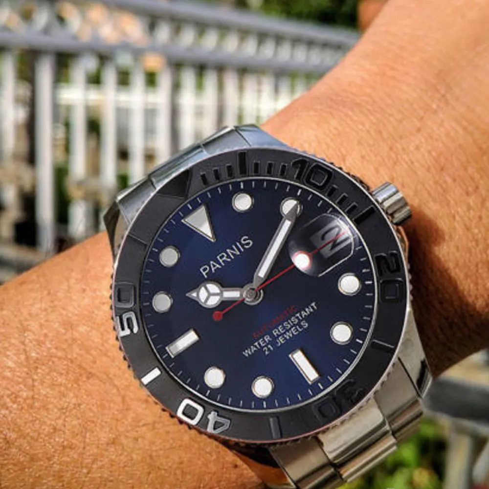 Мужские часы из нержавеющей стали с синим циферблатом 41 мм|watch brand|watch brand menwatch men |