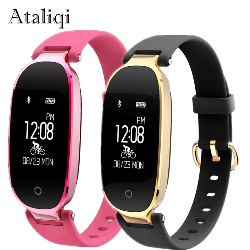 Ataliqi S3 Smart Wristband Watch Fitness Tracker Bracelet Heart Rate SmartBand Gift to Lady for IOS Android Phone Dropshipping |
