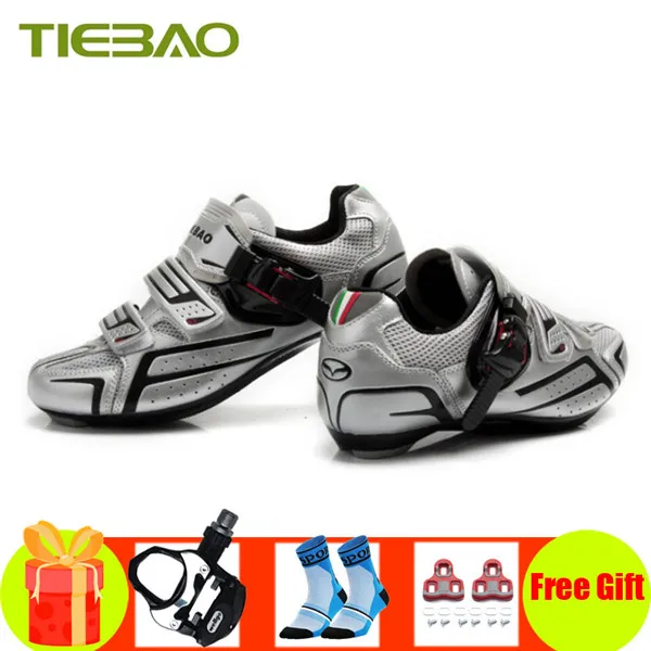 pedals for 1268 S Tiebao/Обувь для велоспорта; sapatilha ciclismo; самозакрывающиеся дышащие дорожные кроссовки для мужчин и женщин; zapatillas ciclismo carretera - Цвет: pedals for 1268 S