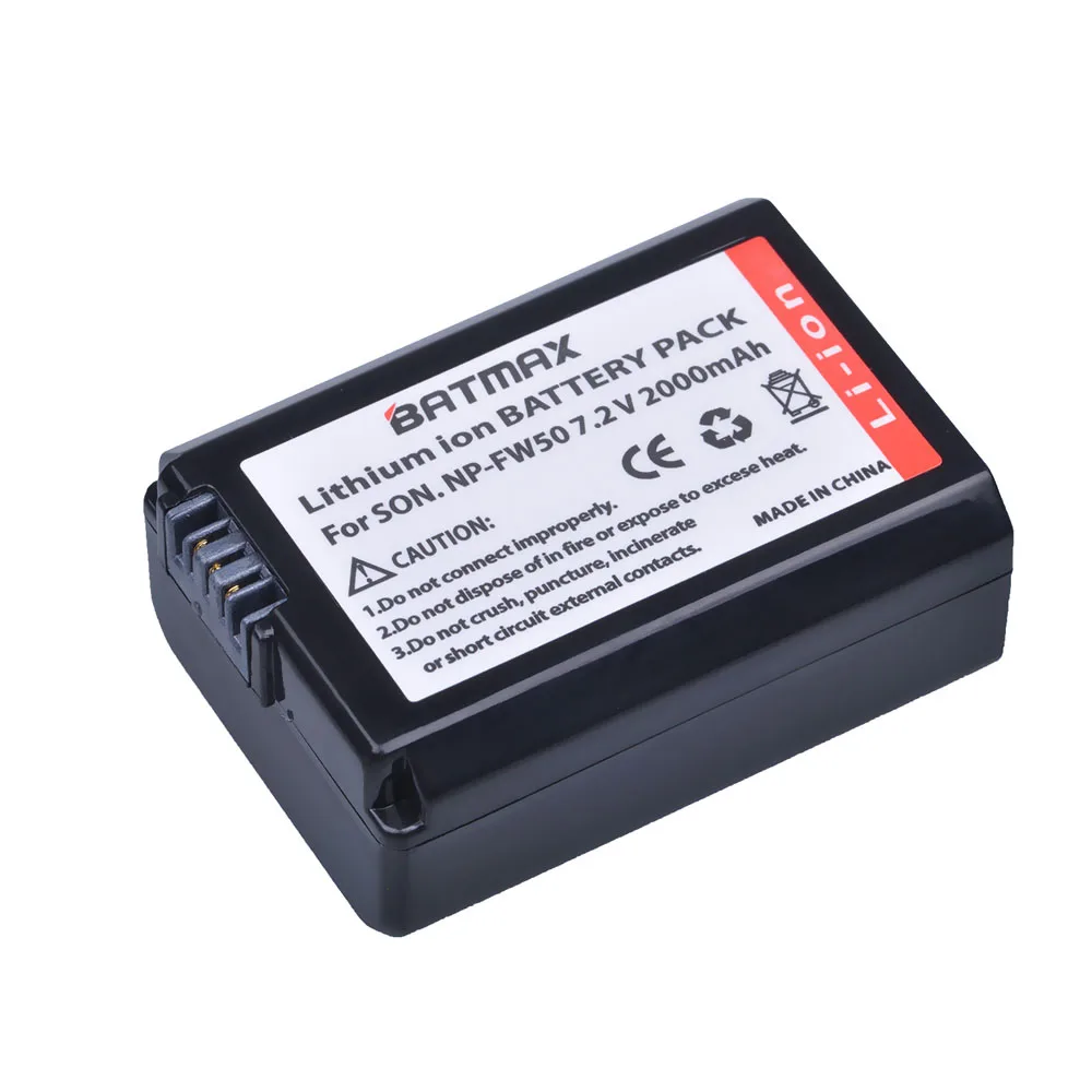1 шт. аккумулятор 2000 мАч для Sony Alpha a33 a35 a37 a55|np fw50|np fw50 batteryfw50 battery |