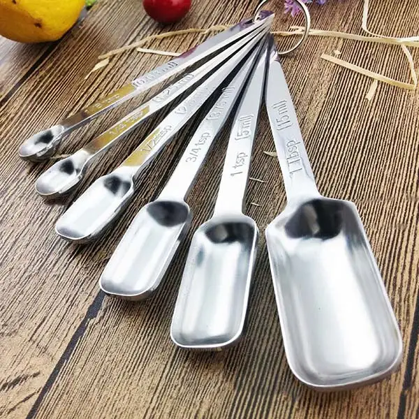 

Мерные ложки из нержавеющей стали для кухни, 6 шт./компл.