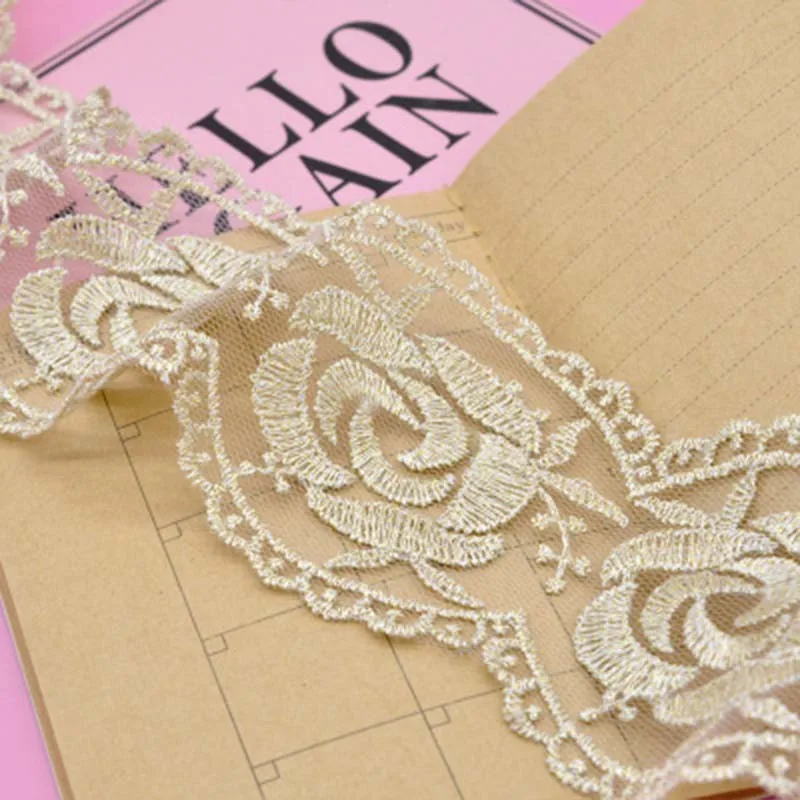 1yard Beautiful Lace Trim Ribbon DIY Apparel Sewing Wedding Clothing Gift Wrapping Accessories | Дом и сад